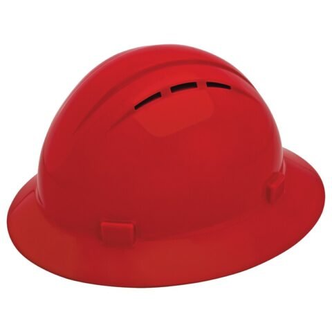 HARD HAT - OKANAGAN FULL BRIM VENTED RATCHET TYPE 1 - Red