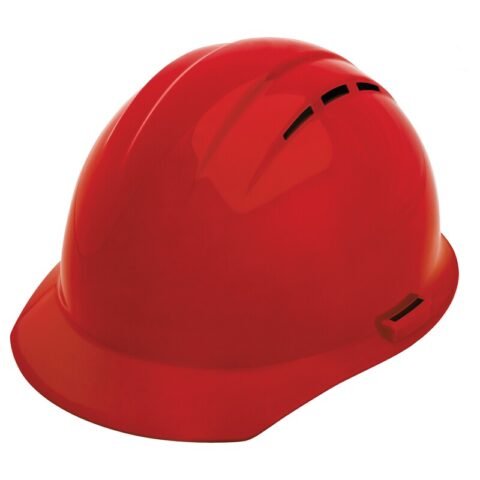 HARD HAT - OKANAGAN CAP VENTED RATCHET TYPE 1 - Red