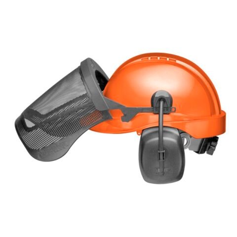 PROGUARD SYSTEM - ORANGE HARD HAT, CAPMOUNT EARMUFFS, WIRE SCREEN - ORANGE HAT